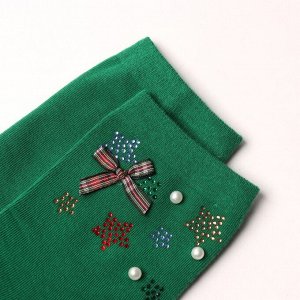 Носки женские, цвет зелёный, размер 36-40