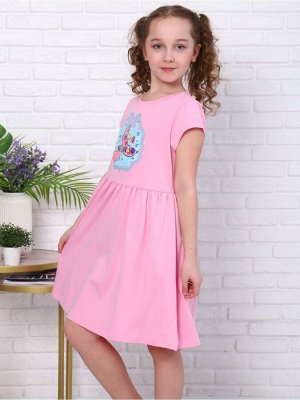 Платье для девочки Хвостик, цвет Ярко-розовый