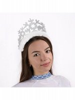 Кокошник серебряный