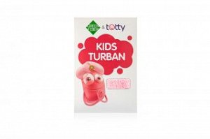 ДЕТСКИЙ ТЮРБАН ДЛЯ ВОЛОС GREEN FIBER & TOTTY, РОЗОВЫЙ