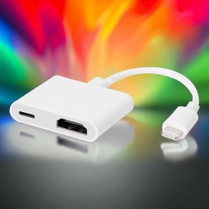 Адаптер Smartbuy 8pin (M) (lightning) - HDMI F (с питанием) (A252)