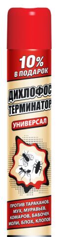 Дихлофос Средство инсектицидное ТЕРМИНАТОР 400 см3 от летающих и ползающих насекомых