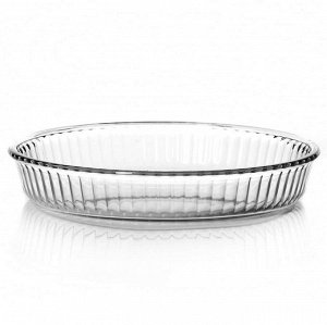 Посуда для СВЧ, d 260 мм, 1720 мл, стекло, без крышки, круглая, BORCAM
