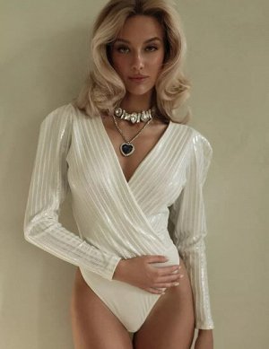 Боди-блузка женская нарядная для вечеринки, на корпоратив