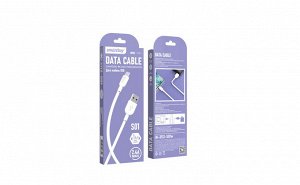 Кабель для зарядки телефона, 2.4 А, 1 м, USB-TYPE С (зарядный провод), планшета и др. белый, S01  Smartbuy (iK-3112-S01w)