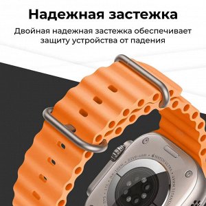 Силиконовый ремешок для Apple Watch 38мм / 40мм / 41мм / Силиконовый ремешок для Apple Watch / Ремешок с застежкой / Регулируемый