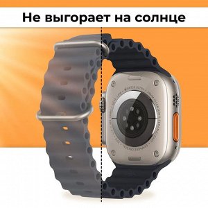 Силиконовый ремешок для Apple Watch 38мм / 40мм / 41мм / Силиконовый ремешок для Apple Watch / Ремешок с застежкой / Регулируемый