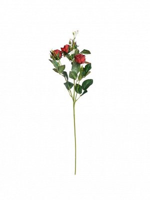 Роза чайная 72 см искусственная цвет красный HS-6-23