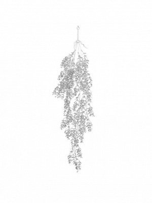 Ветка мелкий лист 70 см цвет серебро HS 31-22