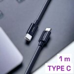 Кабель Type С, 1 м,  6А, для зарядки телефона (провод питания), S73 Type C черный,  60 вт (iK-3112-S73b)