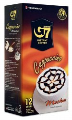 Напиток кофейный растворимый капучино Мокко G 7( 3 в 1) (12 пач. * 18 гр.) Т.М. Чунг Нгуен