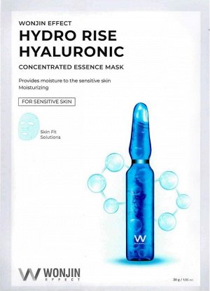 Wonjin Маска тканевая для лица увлажняющая с гиалуроновой кислотой Mask Hydro Rise Hyaluronic, 30 мл