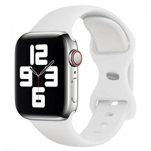 Спортивный силиконовый ремешок для Apple Watch 38мм / 40мм / 41мм / Ремешок с застежкой / Регулируемый