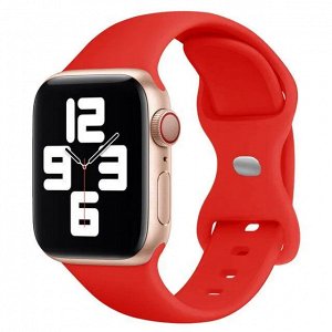 Спортивный силиконовый ремешок для Apple Watch 38мм / 40мм / 41мм / Ремешок с застежкой / Регулируемый