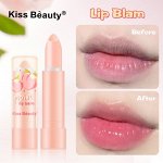 Бальзам для губ с экстрактом персика Kiss Beauty