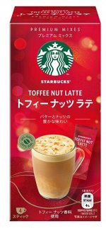 Starbucks Premium Mix Toffy Nut Latte - премиальный кофе-латте с ореховым ароматом