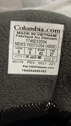 Ботинки зимние мужские Columbia Men's Fairbanks Omni-Heat, 27см
