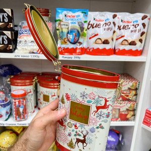 Candy Tin Happy Holidays 300g - Рождественский набор конфет