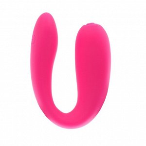 Вибратор для пар, с вибропулей, силикон.