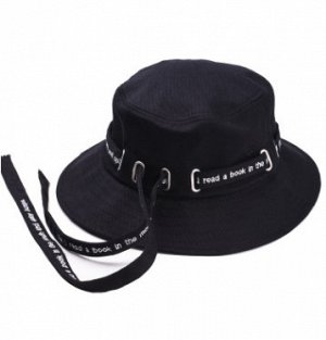 Шляпа Шляпа, оформленная декоративной лентой цвет: ЧЕРНЫЙ, смесь хлопка. Размер (обхват головы, см): M (56-58см)