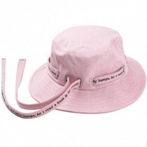 Шляпа Шляпа, оформленная декоративной лентой цвет: РОЗОВЫЙ, смесь хлопка. Размер (обхват головы, см): M (56-58см)