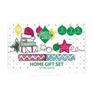 Подарочный набор файберов для ежедневной уборки Green Fiber HOME GIFT SET