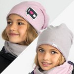 Шапка двухсторонняя  для девочки