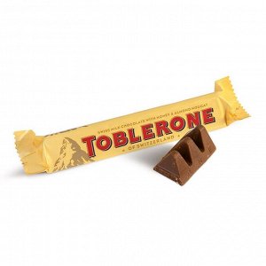 Шоколадный батончик Toblerone Switzerland / Швейцарский молочный шоколад Тоблерон с медово-миндальной нугой 50 гр