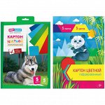 Картон цветной гофрированный A4, ArtSpace, 5л., 5цв., в папке с европодвесом