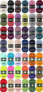 Пряжа VITA BRILLIANT 45% шерсть ластер, 55% акрил, 380 м, 100 г