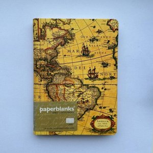Записная книжка Paperblanks Early Cartography Western Hemisphere Midi линованный 176 стр