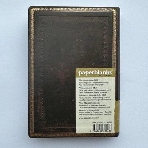 Уценка!!! Записная книжка Paperblanks Black Moroccan Old Leather Collection (Special Edition) Midi линованный 240 стр