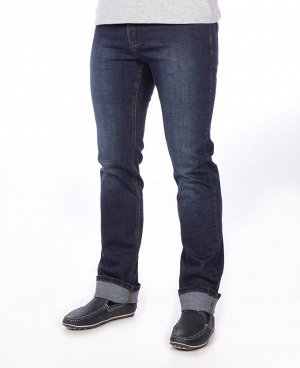 . Темно-синий
Классические пятикарманные джинсы прямого кроя, с застежкой на молнию. 
Состав: 98% - хлопок, 2% - эластан.