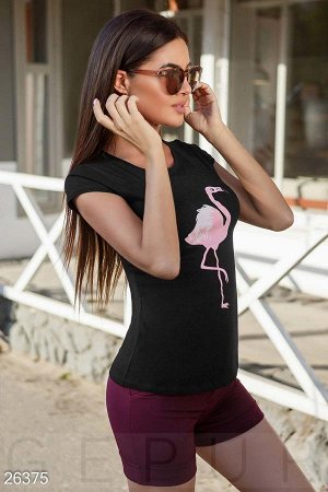 Женская футболка "Фламинго"