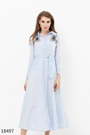 Женское платье 18497 голубой