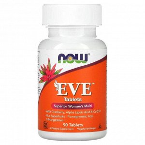 NOW Foods, Ева, улучшенные женские мультивитамины, 90 таблеток