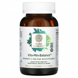 Pure Synergy, Vita-Min-Balance для женщин, 60 таблеток