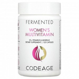 Codeage, ферментированные мультивитамины для женщин, 120 капсул
