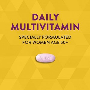 Nature's Way, Alive! полноценный мультивитаминный комплекс для женщин старше 50 лет, 50 таблеток