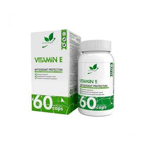 Витамины отдельные NaturalSupp Vitamin E 60 caps