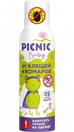 Picnic Baby Аэрозоль от клещей и комаров 125см3