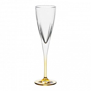 Набор бокалов для шампанского из 6шт."фьюжн колорс" 175 мл. высота=23 см.