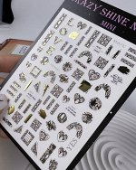 Слайдер CRAZY SHINE NAILS mini foil Lovely Snakes №3014