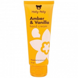 Холли Полли Ультрапитательный крем для рук "Amber And Vanilla", 75 мл (Holly Polly, Christmas)
