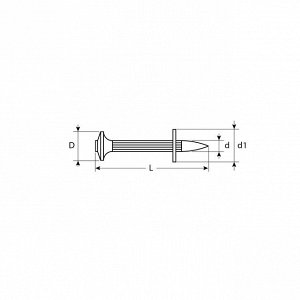 Дюбель гвоздевой оцинкованный
