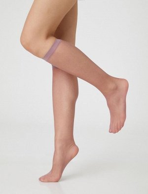 Женские носки из тюля ниже колена