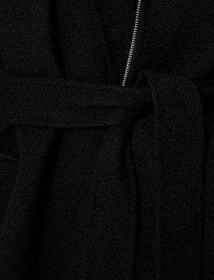 Пальто Kachet со съемным карманом на молнии и поясом из искусственного меха