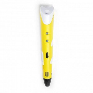 3D ручка SPIDER PEN Start, ABS и UNID Pro, желтая (трафарет + 6 цветов пластика)
