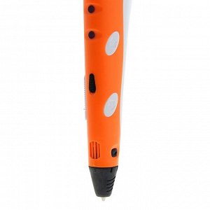 3D-ручка SPIDER PEN, оранжевая (трафарет + 6 цветов пластика)
