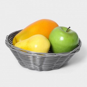 Корзинка для фруктов и хлеба Доляна «Плуг», 20x20x6 см